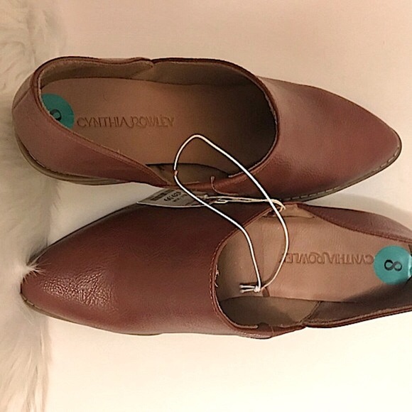 Cynthia Rowley Sz 8 Chunky Ankle Western 2”- Heeled Cinnamon Brown - Picture 5 of 10